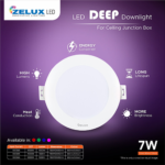 Zelux 7W Deep Downlight - Image 2